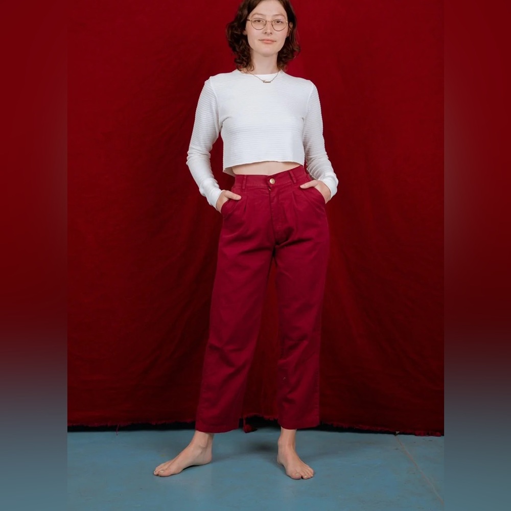 Big Bud Press Cranberry Pencil Pants Size S